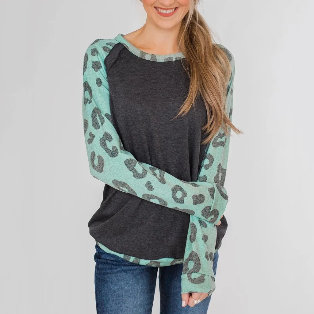 Футболки с длинными рукавами розовая синяя футболка принтом женская