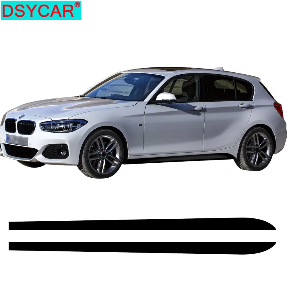 

DSYCAR, 1 пара, наклейки для автомобиля, боковая дверь, юбка, наклейки, виниловые наклейки для автомобиля, аксессуары-Стайлинг, подходит для BMW се...