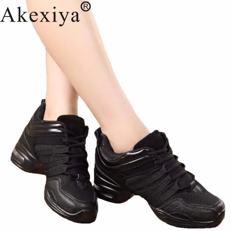 Женские Танцевальные Кроссовки Akexiya черные красные золотые белые кроссовки в