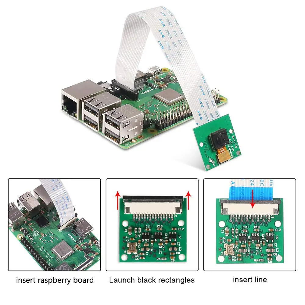 Кабель для камеры Raspberry Pi FFC гибкий плоский ленточный кабель 15 Pin 1 0 мм шаг модели A/B