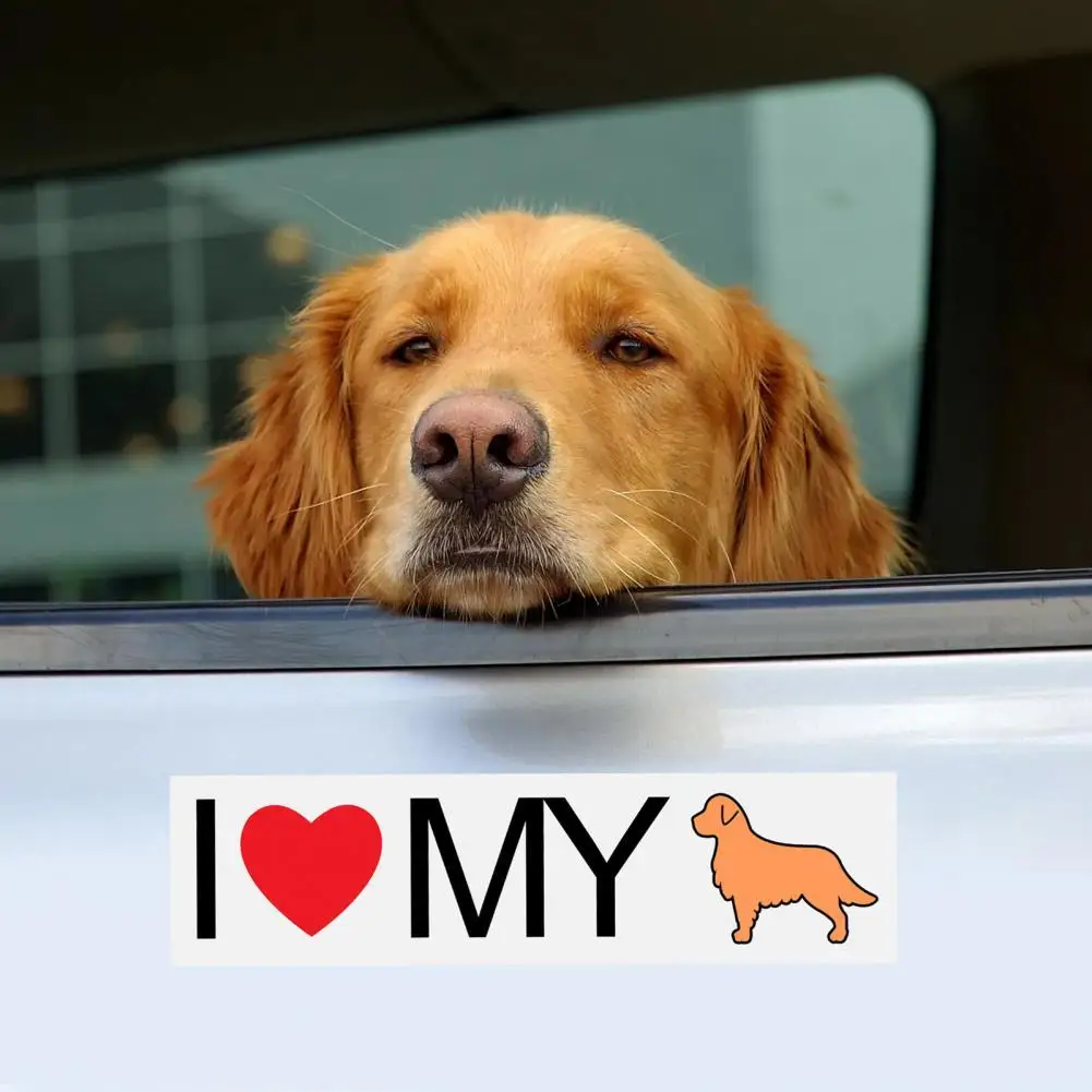 I Love My Pet наклейка с s-образным узором автомобильная Сильная Липкость
