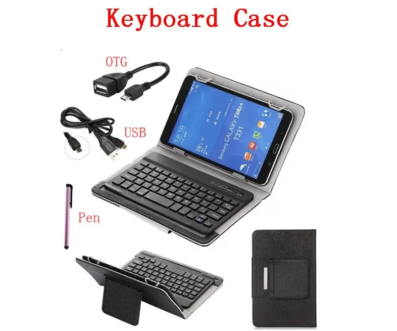 

Universal 8.0 Inch Tablet Keyboard for Huawei T3 8.0 Magnetic Bluetooth Keyboard Case for Huawei T5 8 Inch Stand Pu Cover + Pen