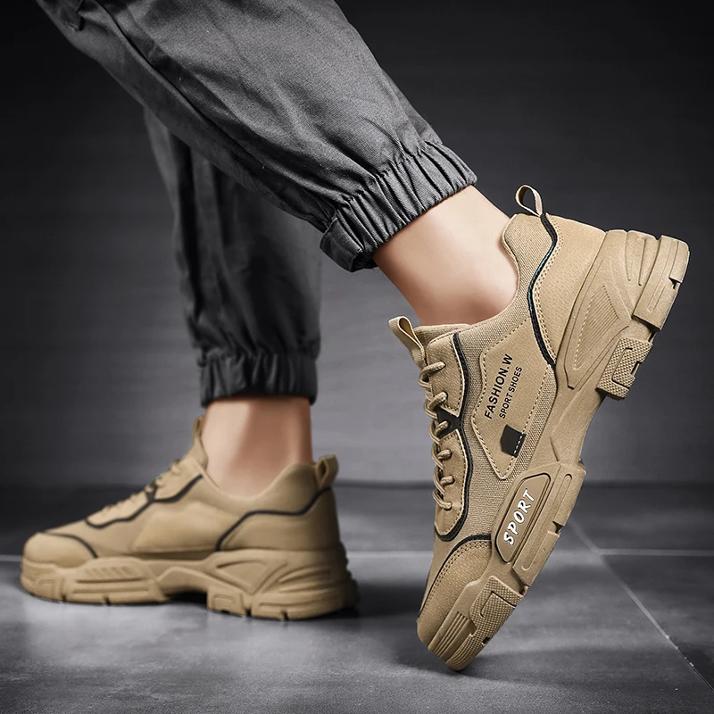 

Shoes Men Plus Sizes Shoes Man 2021 Baskets Men's Fashion Mocassin White Sneakers Man Massive Soles Tennis Menino Fitnes 752B