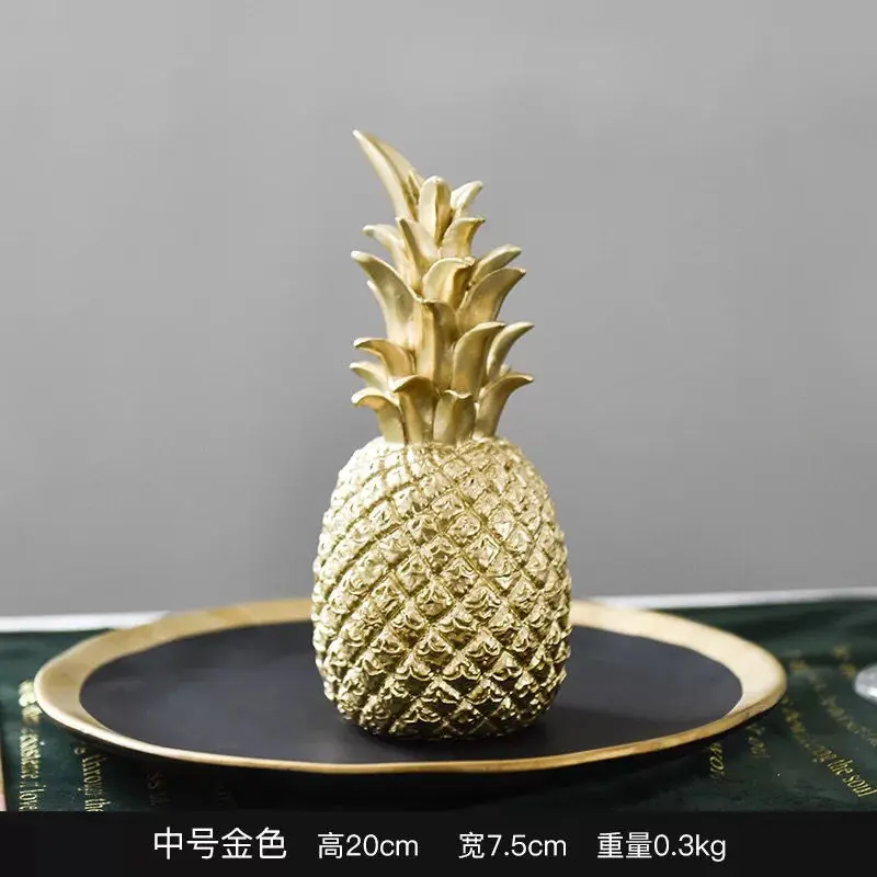

Creative Fruit Shape Office Desk Decoration Home Figurines Miniatures Wedding Desktop Pineapple Crafts Ornament Gift Decor
