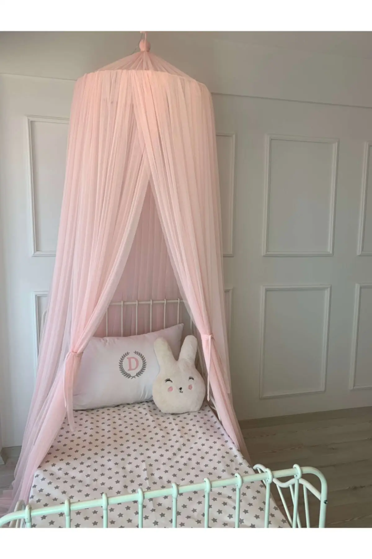 

Baby Crib Mosquito Net Tulle Pink (14 Meters) Fly Screen Toddler Infant Crib Bed Cover Protector Made in Turkey