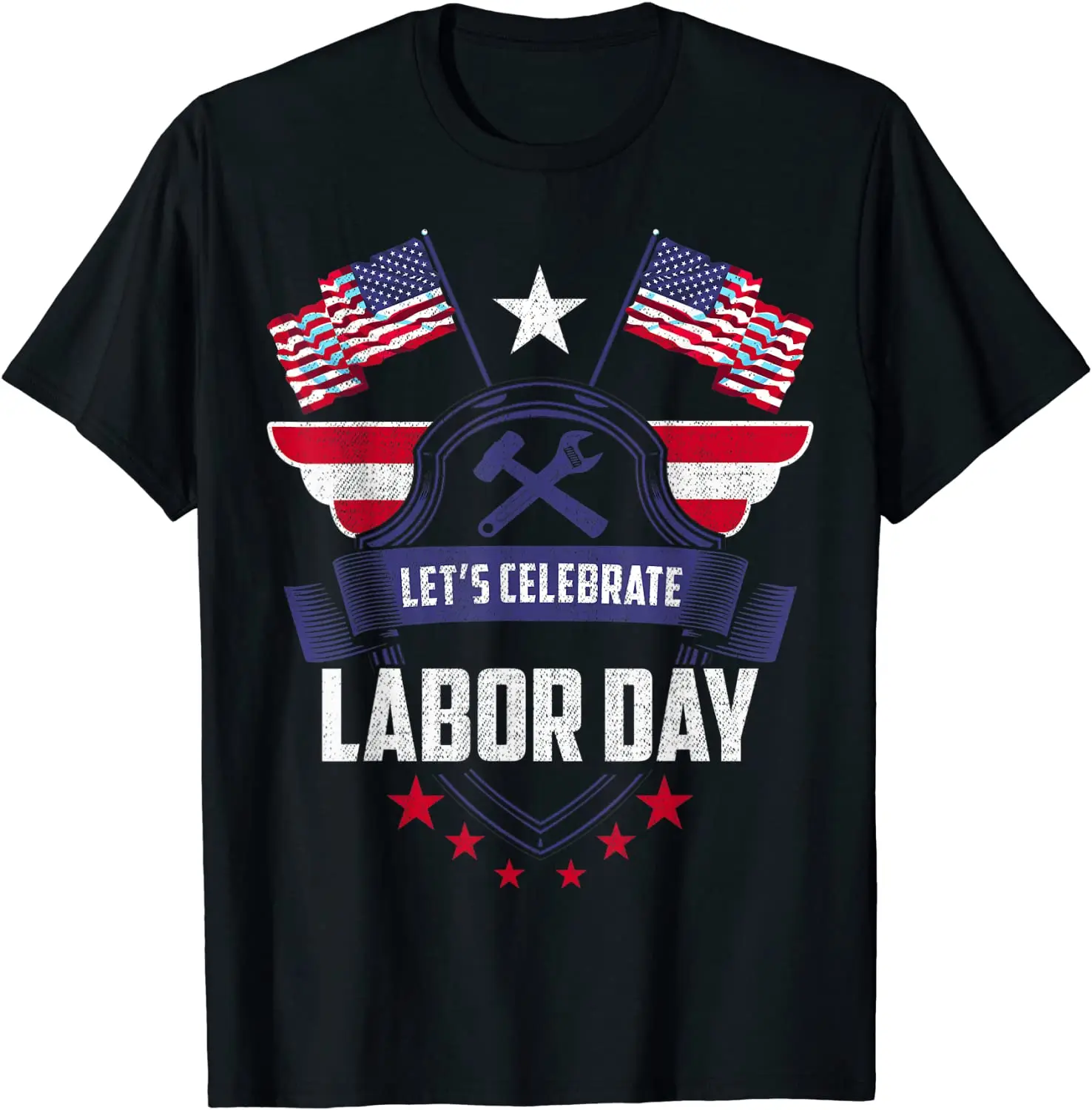 

Футболка Patriot с американским флагом и надписью «Labors Day»