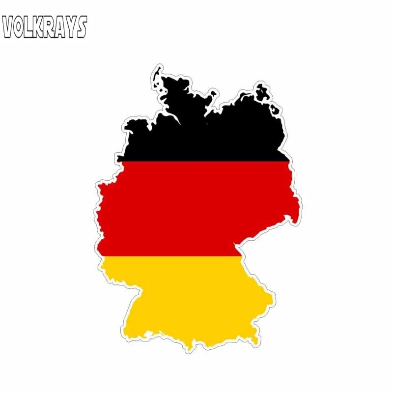 Volkrays креативные автомобильные стикеры Германия карта аксессуары с