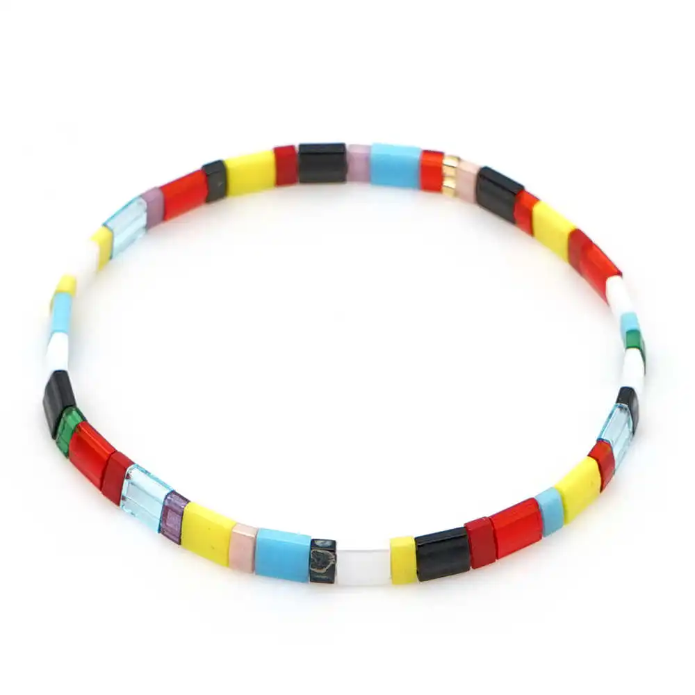 TL-B190023A Go2boho Pulseras Mujer Moda Miyuki браслет для женщин богемный Тила бисер браслеты ювелирные изделия летние пляжные Красочные Модные - Окраска металла: TL-B190023A