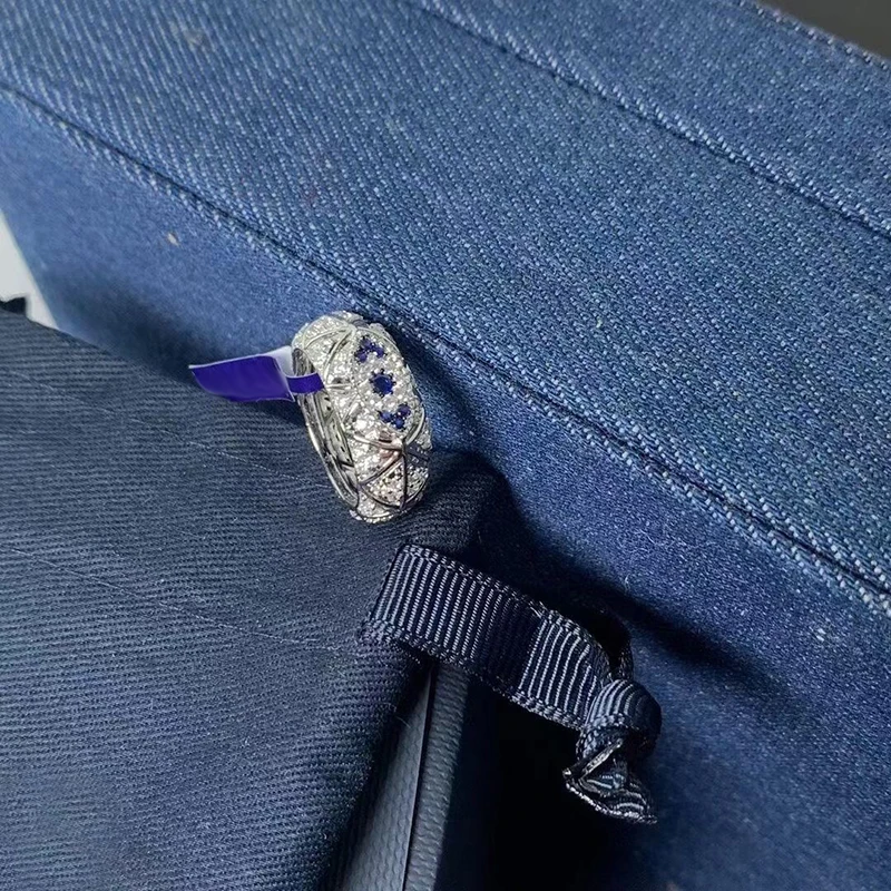 

S925 sterling silver summer new demon eye ring female fashion personality evil eye finger link day gift jewelry