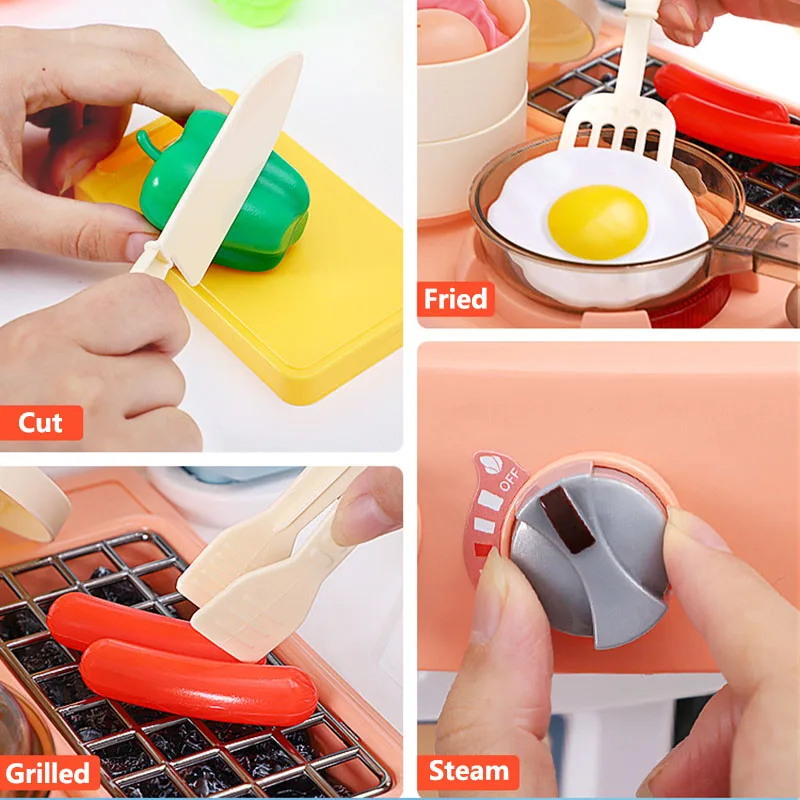 Infant Shining Kid's Kitchen Toys Children Kitchenware Simulation Cooking Toy Set Children's for Girls Games | Игрушки и хобби