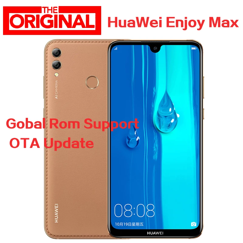 Мобильный телефон HuaWei Enjoy Max 4G LTE на базе Android 9 1 Восьмиядерный сканер отпечатка