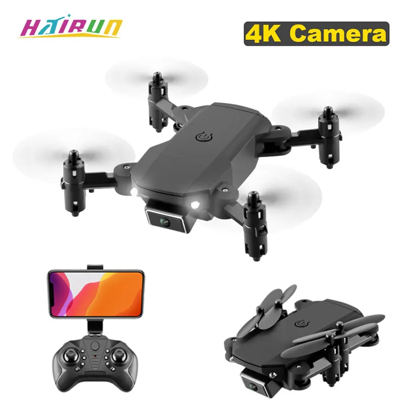 

Hairun New KK2 Mini Drone Profesional 4K 1080P HD Double Camera WiFi Fpv Drones Altitude Hold Black Foldable Quadcopter RC Toys