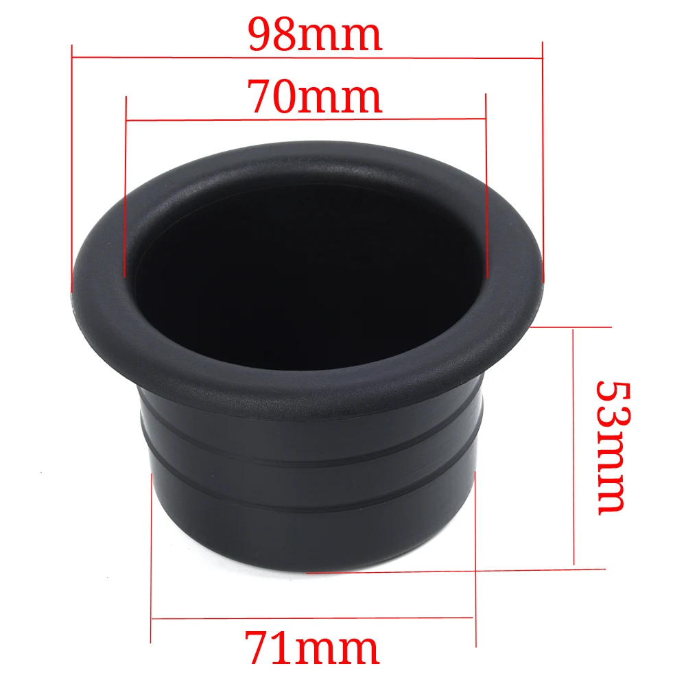 

Recessed Car Cup Holder Black Seat Parts Plastic Replacement Accessory