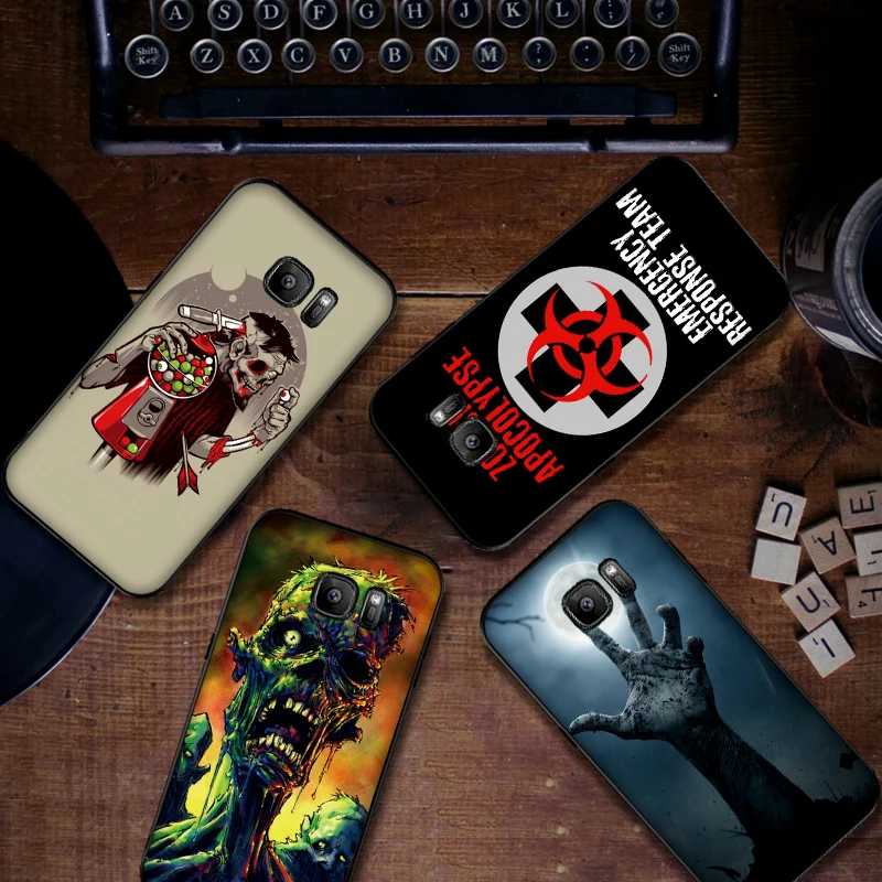 В стиле зомби для девочек мягкий силиконовый чехол телефона Samsung Galaxy S8 S9 S10 Plus NOTE 8 9
