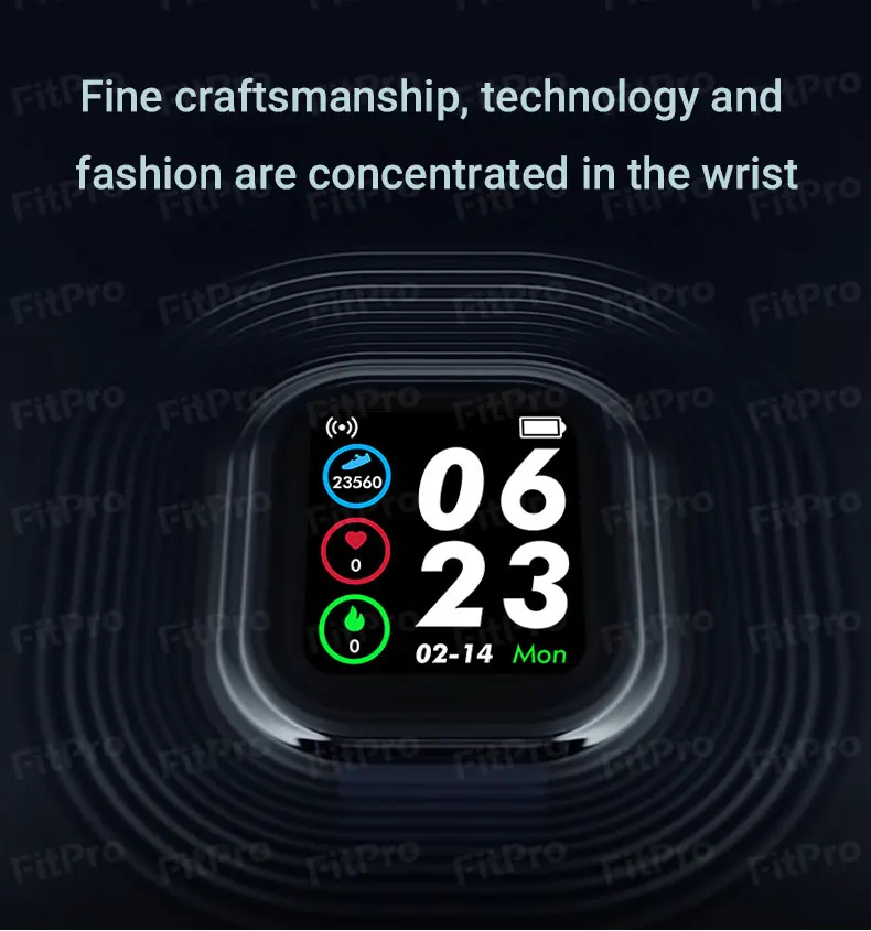 2 шт. водонепроницаемые умные часы с измерением пульса и давления - купить по