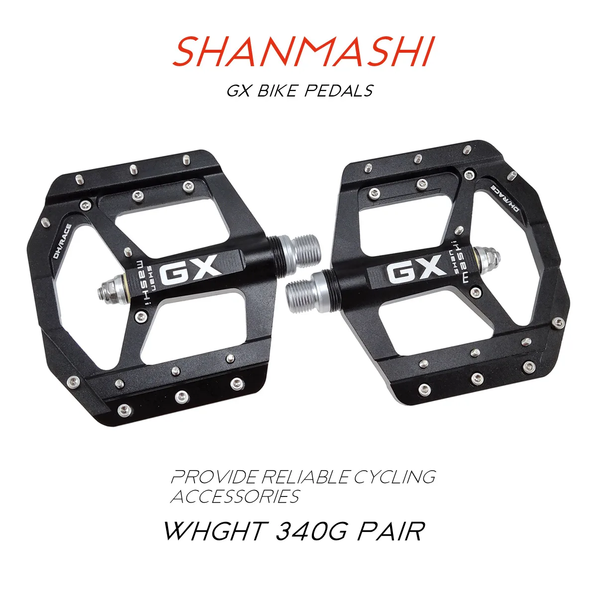 

Плоские велосипедные педали GX с 3 подшипниками, педали для горного велосипеда, велосипедные педали
