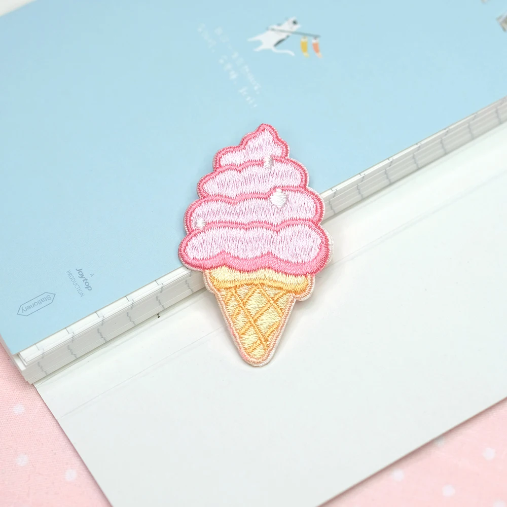 type A 1 шт. пончик Icecream печенья вышивка ремонт сумка с патчем куртка джинсы мультфильм железо заплатка для одежды небольшой клей стикер - Цвет: type A