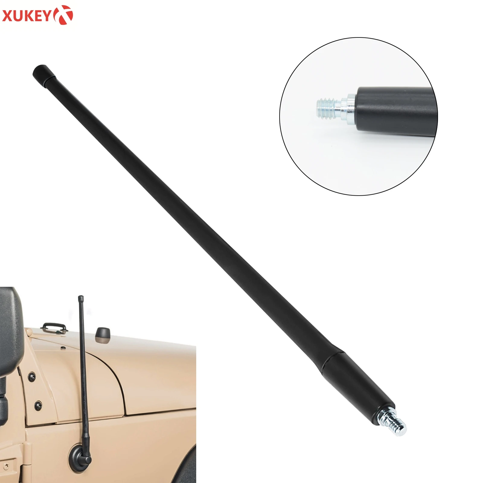 

Аксессуары для Jeep Wrangler, гладиаторская антенна JK JKU JL JKU 13 ''Rubicon Sahara Mast FM/AM, прием сигнала 2007-2019 2020
