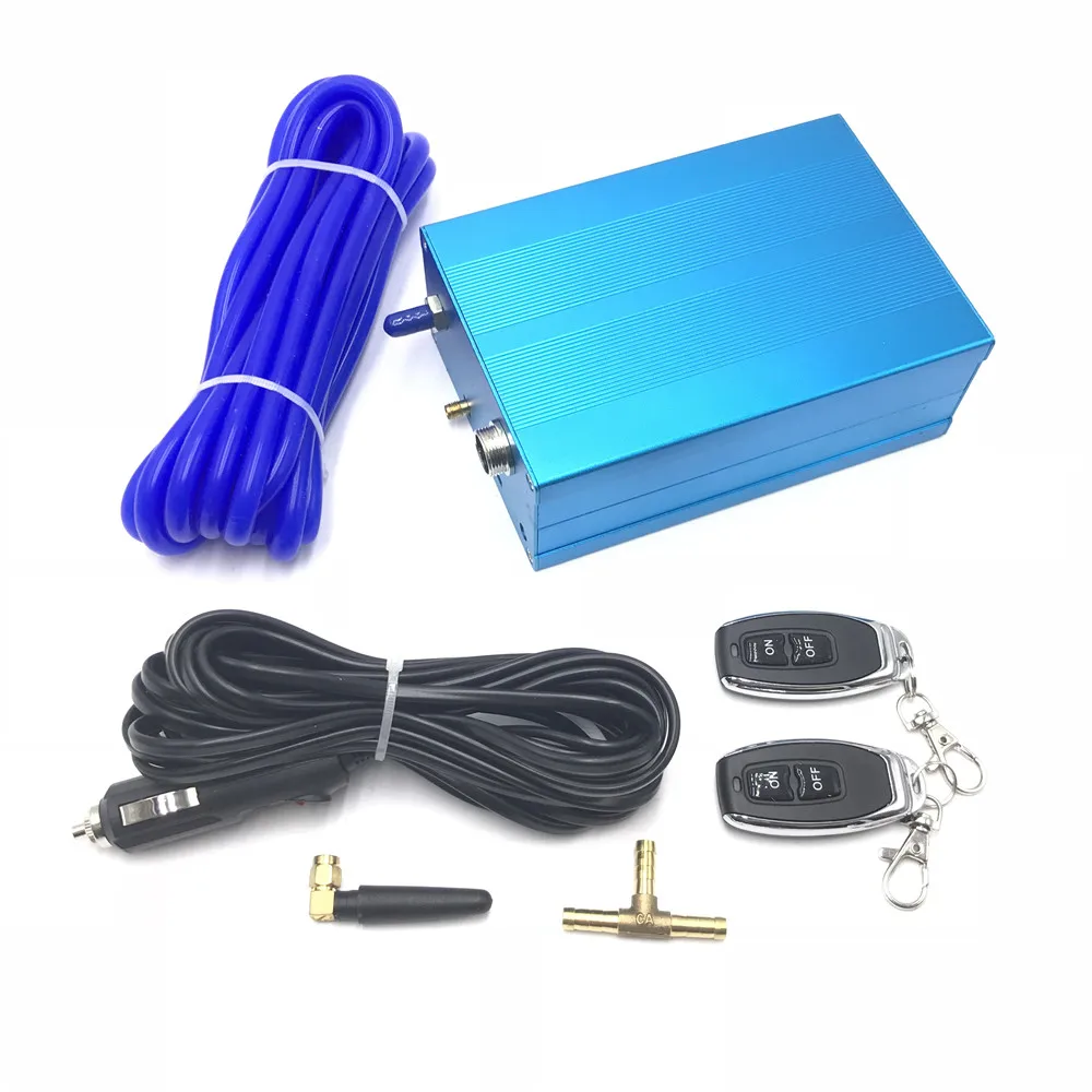 

Car modification Exhaust Remote Control T Style Valve Muffller 1 Inlet to 2 out 2 Valve Stainless Steel Universal Vacuum Pum