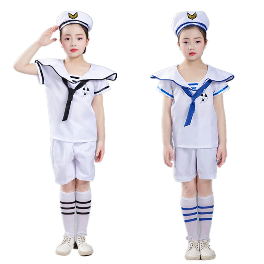 Костюмы на Хэллоуин для маленьких мальчиков и девочек костюм морского моряка в