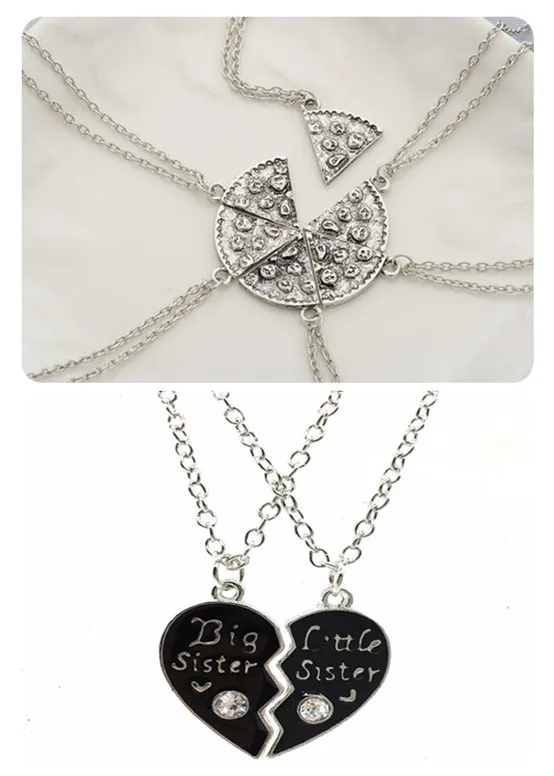 Лидер продаж 1 пара цепочек с подвесками в виде разбитого сердца|necklace dragon|chain link