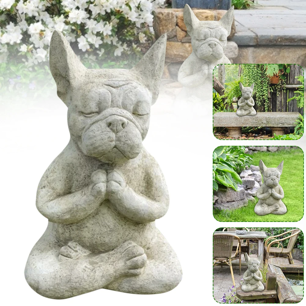 

VIP Meditation Bulldog Statue Resin Dog
