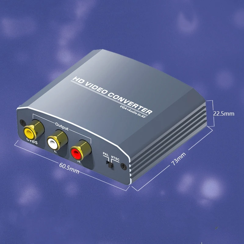 VGA + аудио конвертер AV в HDMI 1080P для PS3 Проектор Монитор компьютерной приставки к