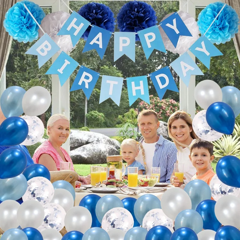 Набор латексных воздушных шаров из 47 предметов баннер на день рождения идеально