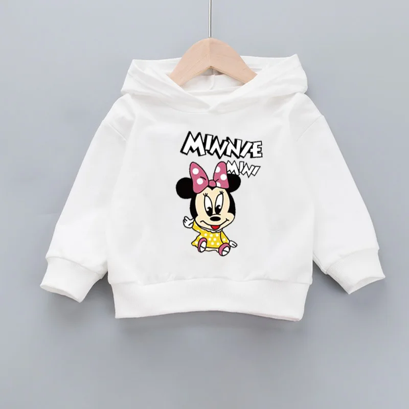 Детская толстовка с капюшоном и принтом Минни на возраст 2-7 лет | одежда обувь