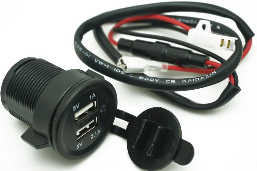 Мотоцикл скутер вездеход автомобиль водонепроницаемый 1A 2.1A двойной USB телефон GPS