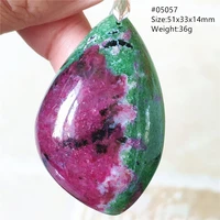 genuine natural ruby zoisite pendant oval women men beads ruby zoisite size rubi red green ruby necklace jewelry aaaaa