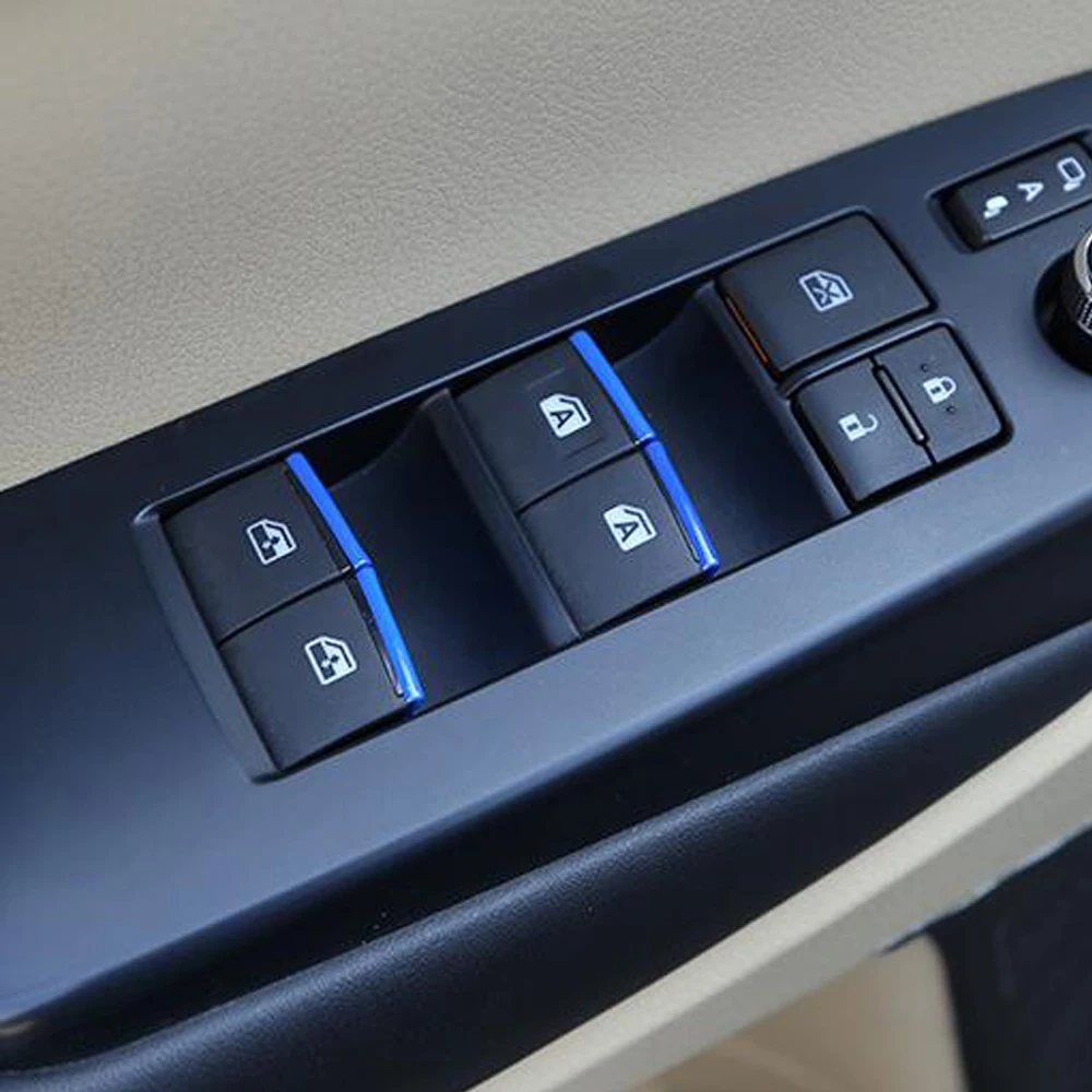 Для toyota rav4 rav 4 xa50 2019 2020 Стайлинг автомобиля 7 шт. нержавеющая сталь кнопка подъема