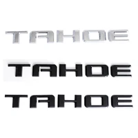 new tahoe 3d car fender emblm black chrome tailgate nameplate sticker abs for 2021 chevrolet