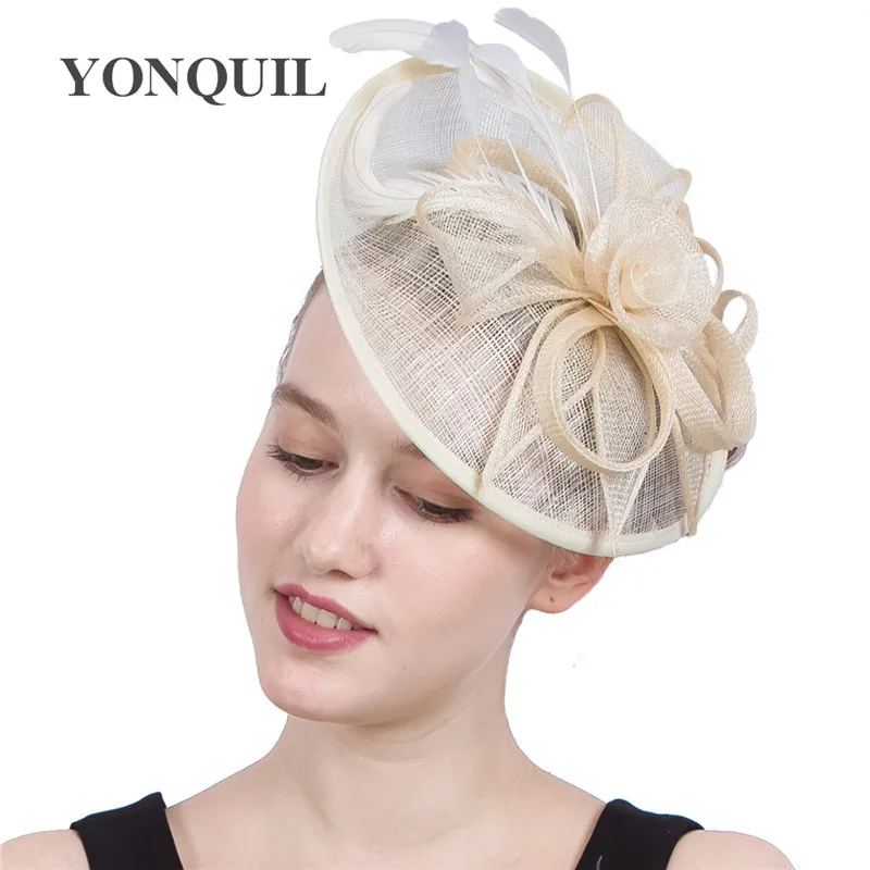 Женская шляпка с вуалью и перьями для торжественных случаев подарок матери| |