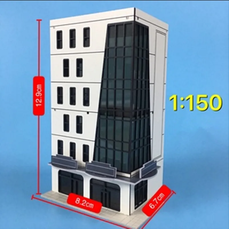 

1:150 HO Scale Sand Table Decoration DIY Assembly Building Model for Landscape Sand Table