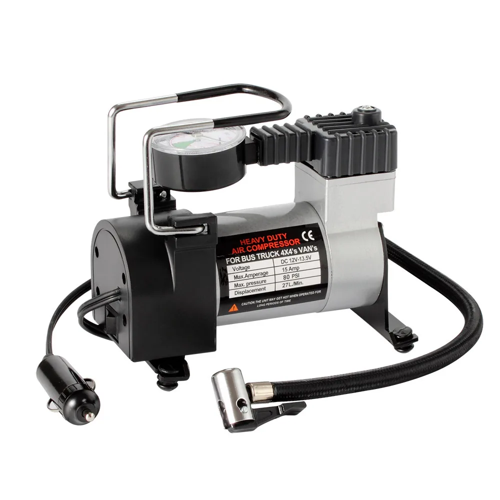 Портативный бортовой пневматический насос с барометром 12 В седан автомобильный