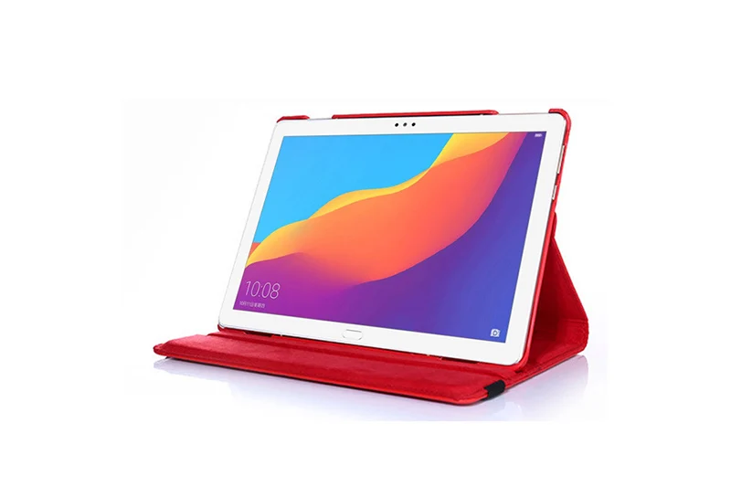 Вращающийся на 360 чехол для huawei MediaPad T3 10 9,6 ''/Honor Play Pad 2 9,6 чехол для планшета кожаный чехол-книжка с ручкой+ пленка