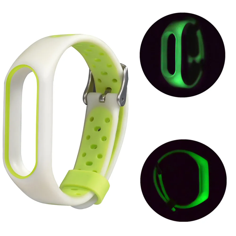 Ремешок для часов Xiaomi Silicon Luminous Stripe TPE ремешок XIAOMI MI Band 2 | Электроника