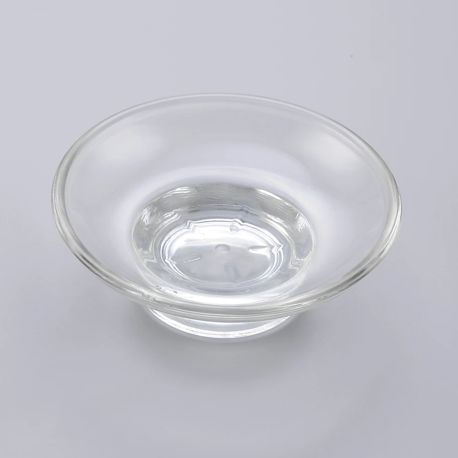 

Soap Dish Lavatory Wall Mounted Chrome Base with Glass Soap Box Holders Bathroom Accessories Soap Dishes Case