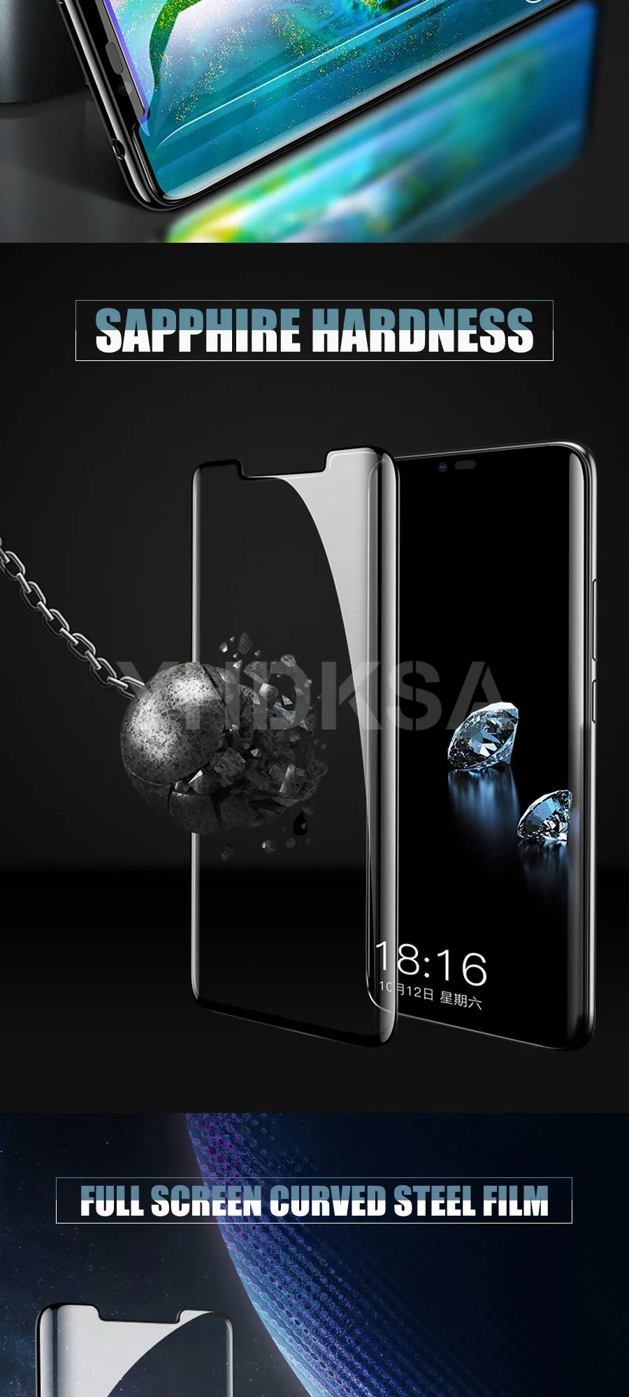 9D закаленное стекло на huawei mate 20 Pro 20X mate 20 10 9 Lite P Smart Защитная пленка для экрана