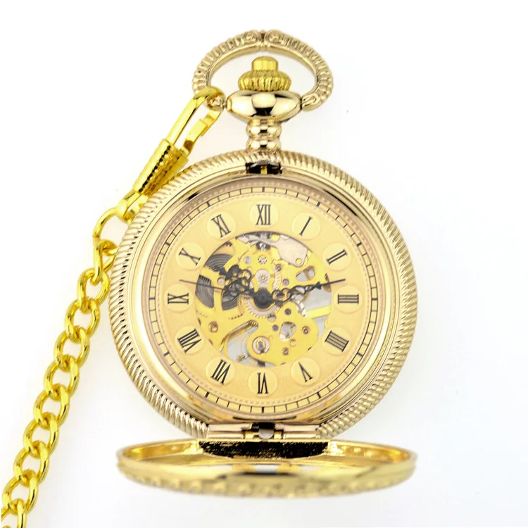 5 шт./лот винтажные бронзовые карманные часы в стиле стимпанк кварцевые