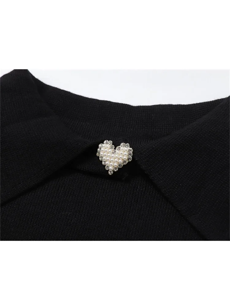 Women Knitted Cardigans Sweater Ladies Lapel Long Sleeve Hollow Out Sweet Fashion Vintage Casual Oversized Loose Knitwear Tops |