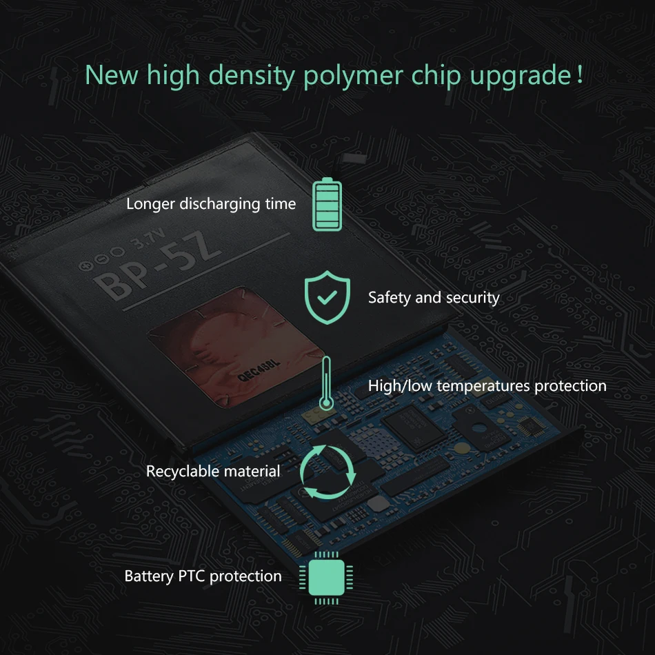 BP-5Z аккумулятор 1080 мАч для мобильного телефона Nokia Lumia 700 Zeta N700 Lumia700 BP 5Z