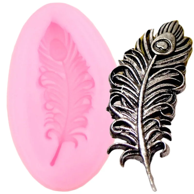 Перо птицы Силиконовые формы DIY Инструменты для выпечки инструменты украшения