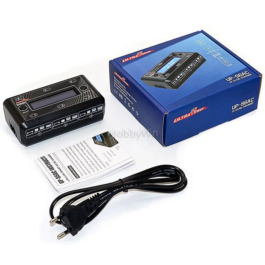 UP-S6AC 6-CH интеллигентая (ый) Быстрое Зарядное устройство для 6x1 сотовый LiPo/LiHV