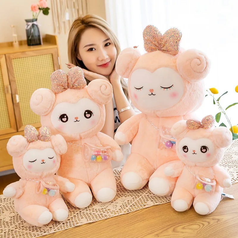 2021 Nuevo dibujo de nube ovejas de peluche de juguete Animal relleno suave mu&ntilde;eco de peluche bonito cordero de peluche de felpa almohada regalo para chico-0