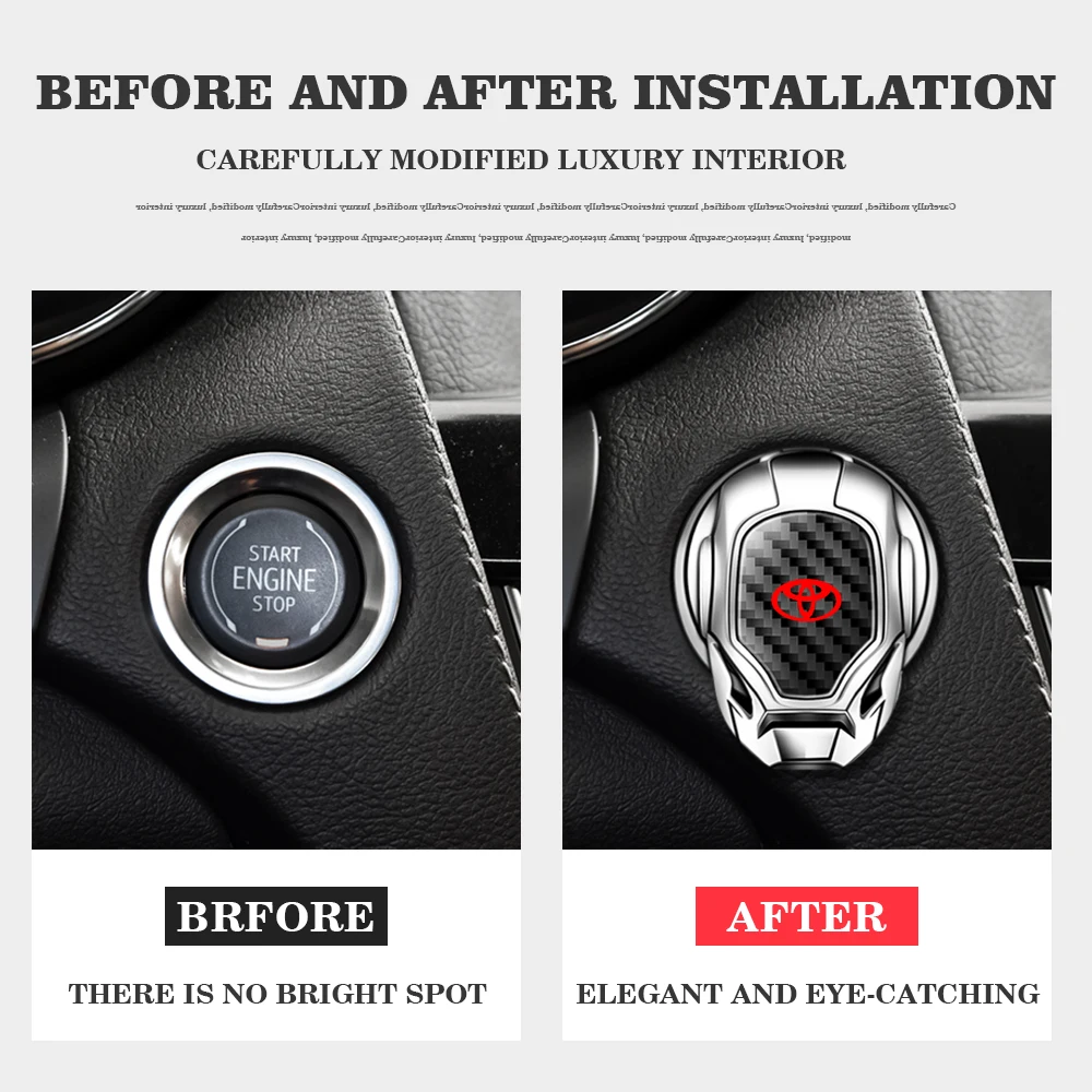 Крышка переключателя старта и остановки двигателя автомобиля кольцо зажигания