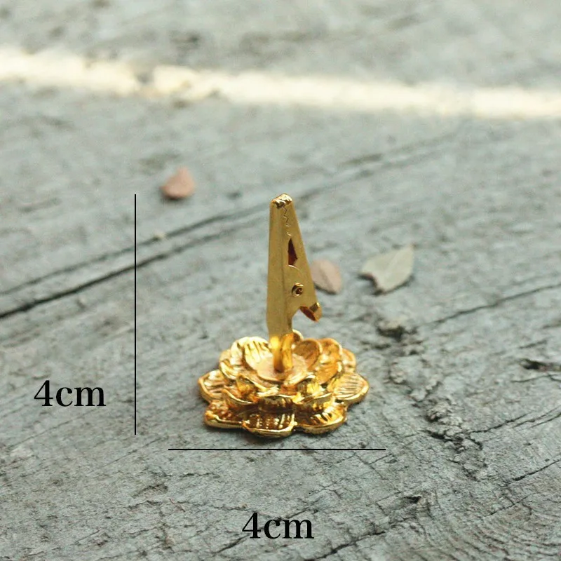 Религиозный сплав горелка для благовоний в виде лотоса катушки зажим подставка