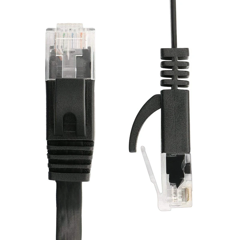 6 шт. 1 фут плоский Интернет сетевой кабель Одноцветный Cat6 высокоскоростной Патч