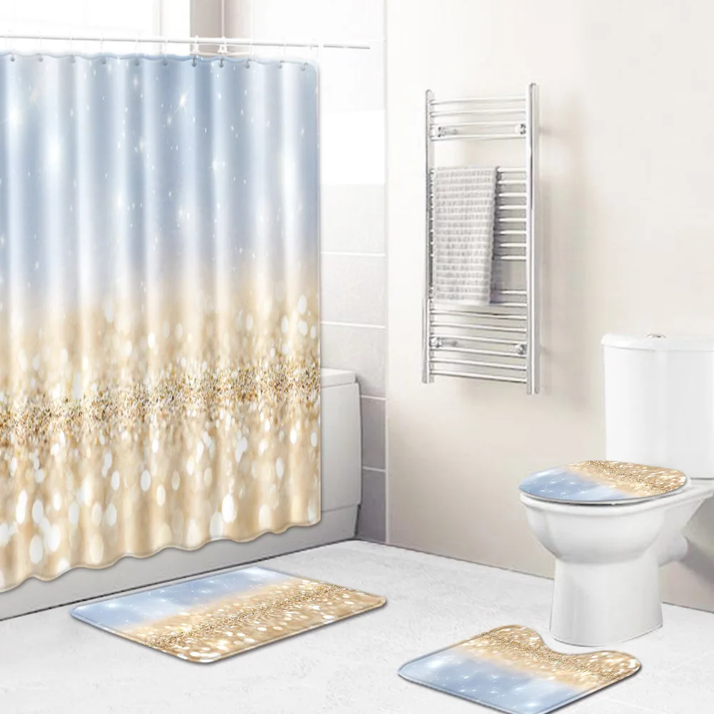 Набор цветных ковриков для ванной комнаты Zeegle моющийся коврик туалета